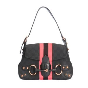 Gucci GG Horsebit Webbing Shoulder Bag Ladies | AlmaBagz