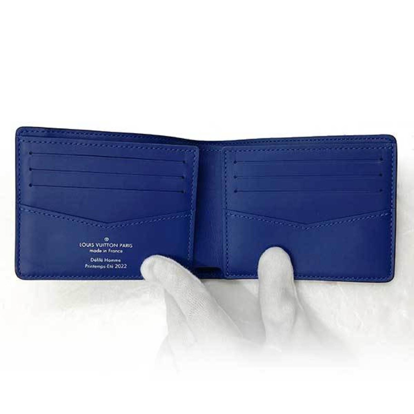 LOUIS VUITTON Portofeuil Slender NM Wallet Long Monogram Neon Color Blue x Green Men Women M81242 | AlmaBagz - Image 7