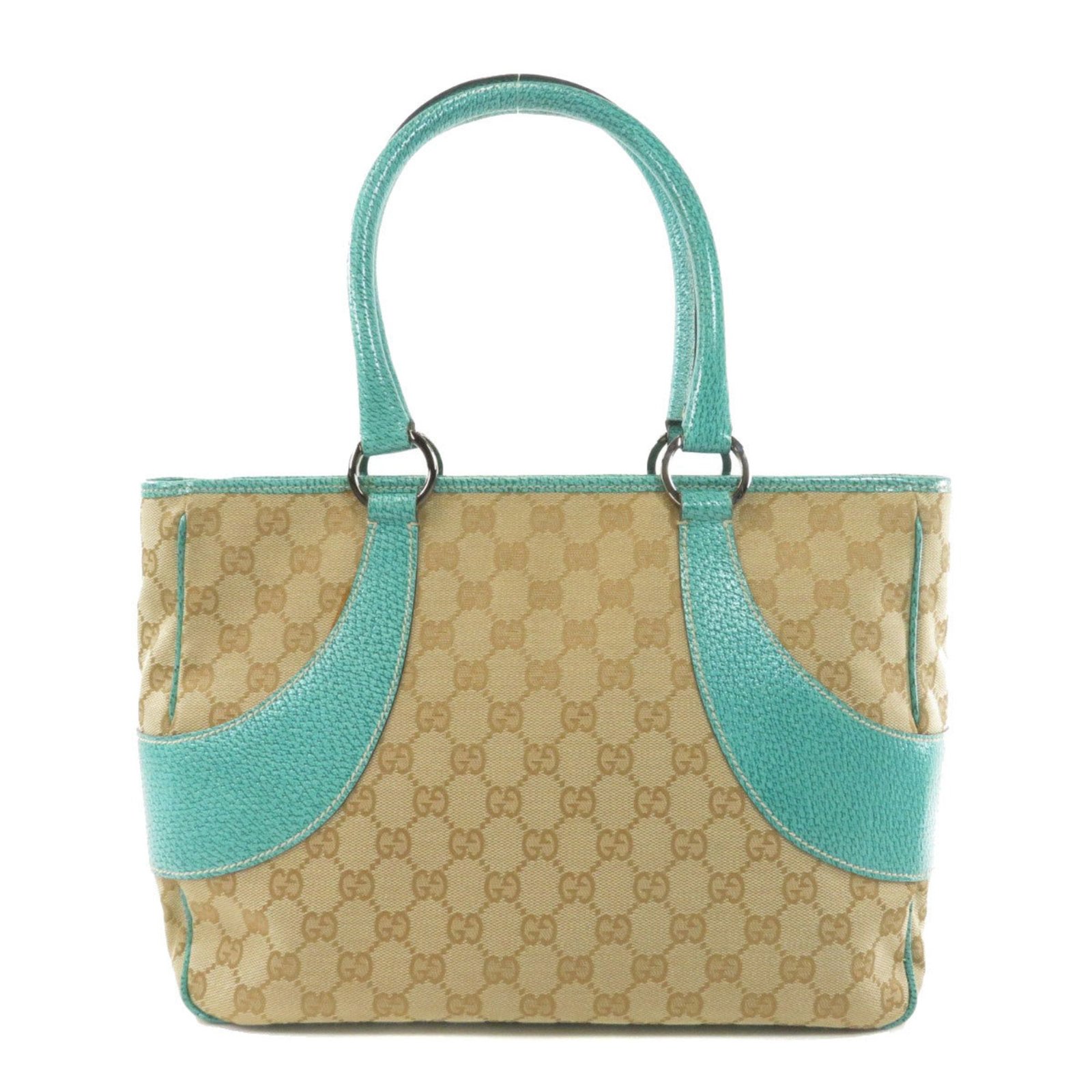 Gucci 113011 GG Tote Bag Canvas Leather Ladies | AlmaBagz - Image 2