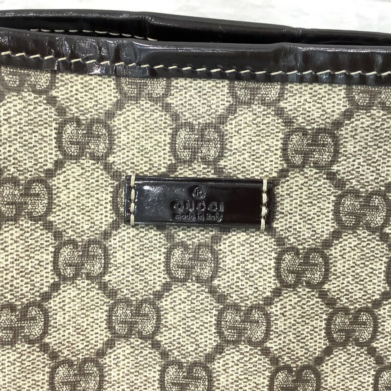 Gucci (Gucci) GG Pattern Tote Bag PVC Coated Canvas Brown Enamel 197953.213048 Women's | AlmaBagz - Image 2