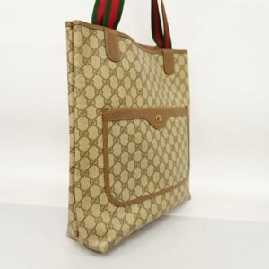 GUCCIAuth Sherry Line Tote Bag 39 02 003 Women's GG Supreme,Leather Beige,Brown | AlmaBagz