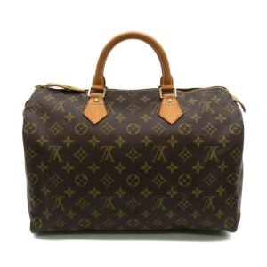 Louis Vuitton Speedy 35 handbag Brown Monogram PVC coated canvas M41524 | AlmaBagz