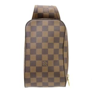 LOUIS VUITTON Jeronimos Waist Pouch Body Bag Shoulder Damier Ebene N51994 CA1097 | AlmaBagz