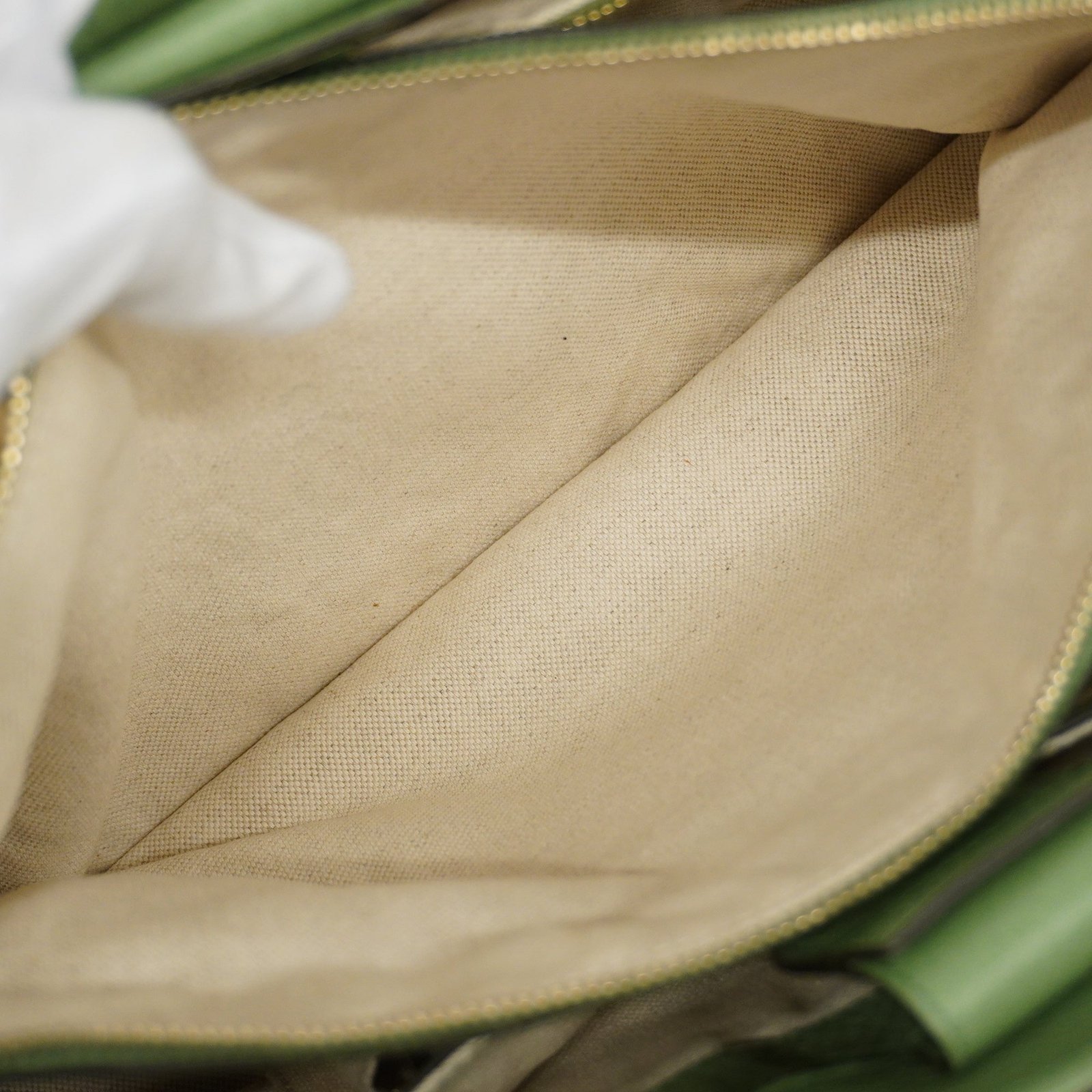 GUCCI Bamboo 2way Bag 323660 Leather Handbag,Shoulder Bag Light Green | AlmaBagz - Image 10