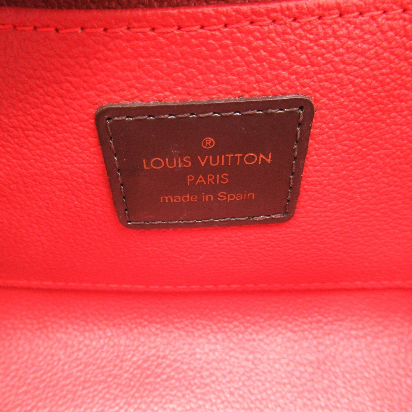 LOUIS VUITTON Pochette Cosmetic PM Brown Ebene Damier PVC coated canvas N47516 | AlmaBagz - Image 5