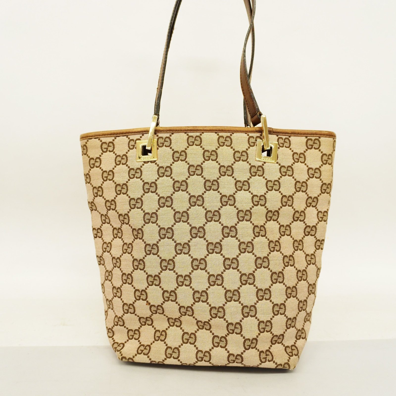 GUCCI GG Canvas Handbag 002 1099 Women's Leather Handbag Beige,Brown | AlmaBagz - Image 15