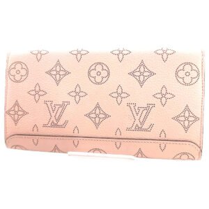 LOUIS VUITTON Long Wallet Purse M60145 Monogram Mahina Magnolia Monogram Portefeuille Iris | AlmaBagz