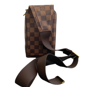 Louis Vuitton Brown Leather Geronimos clutch bag | AlmaBagz