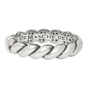 Gucci Metallic Twisted Garden Bracelet in Sterling Silver | AlmaBagz