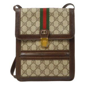 Gucci 1970s Sherry Line GG Shoulder Bag Brown A43853h | AlmaBagz