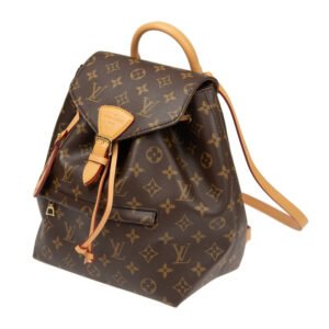 Louis Vuitton Montsouris Monogram Canvas Leather Backpack | AlmaBagz