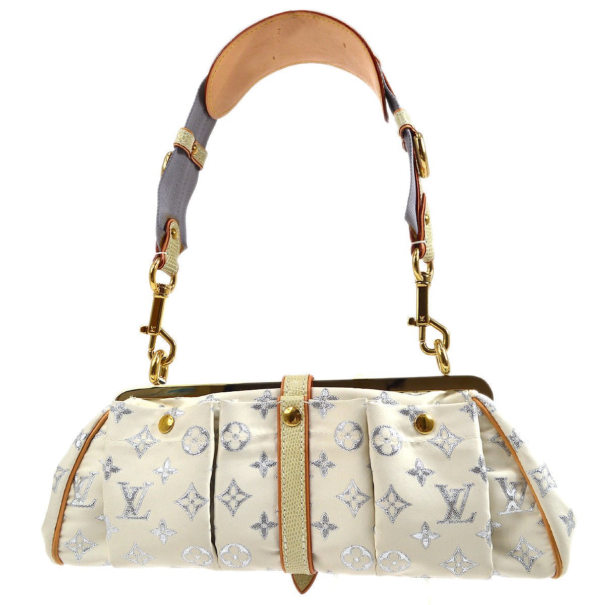 Louis Vuitton * 2005 SAC FERMOIR MONOGRAM PASTEL GLITTER M95033 | AlmaBagz