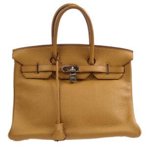HERMES 2003 BIRKIN 35 Tabac camel Clemence | AlmaBagz