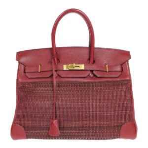 HERMES 2002 Birkin 35 Crinoline Rouge | AlmaBagz