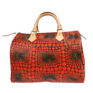 Louis Vuitton 2012 Yayoi Kusama SPEEDY 30 PUMPKIN DOT M40693 56876 | AlmaBagz