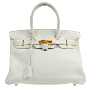 HERMES 2007 BIRKIN 30 White Clemence | AlmaBagz