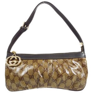 GUCCI GG Crystal Handbag Brown 26408 | AlmaBagz