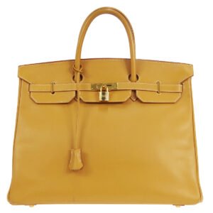 HERMES 1999 BIRKIN 40 Natural Vache | AlmaBagz