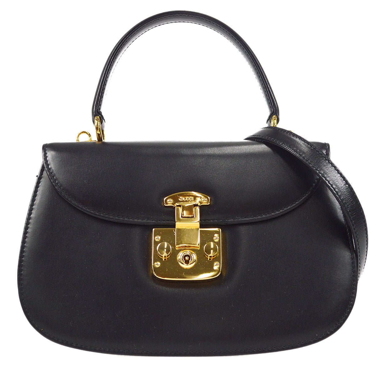 Gucci Lady Lock 2way Shoulder Handbag Black 17843 | AlmaBagz