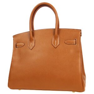 HERMES * BIRKIN 30 Handbag Gold Courchevel | AlmaBagz