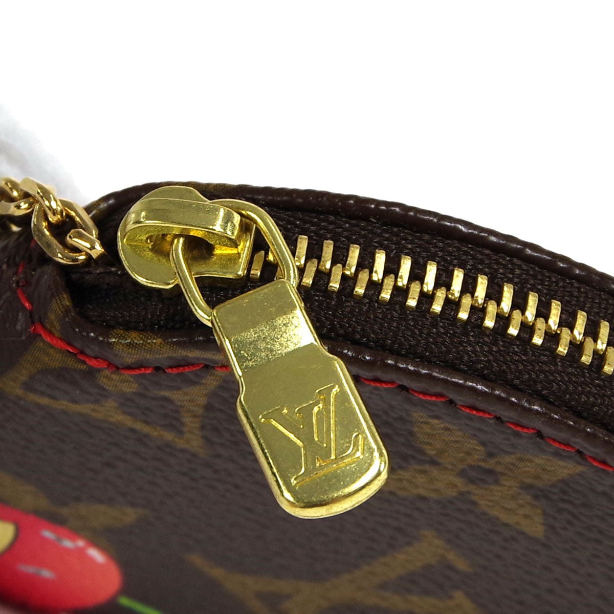LOUIS VUITTON Porte Monnaie Rond Coin Case Wallet M95043 Cherry 78753 | AlmaBagz - Image 4