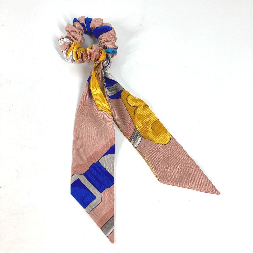 HERMES hair accessory silk multicolor Scrunchie Bella Women Used | AlmaBagz - Image 7