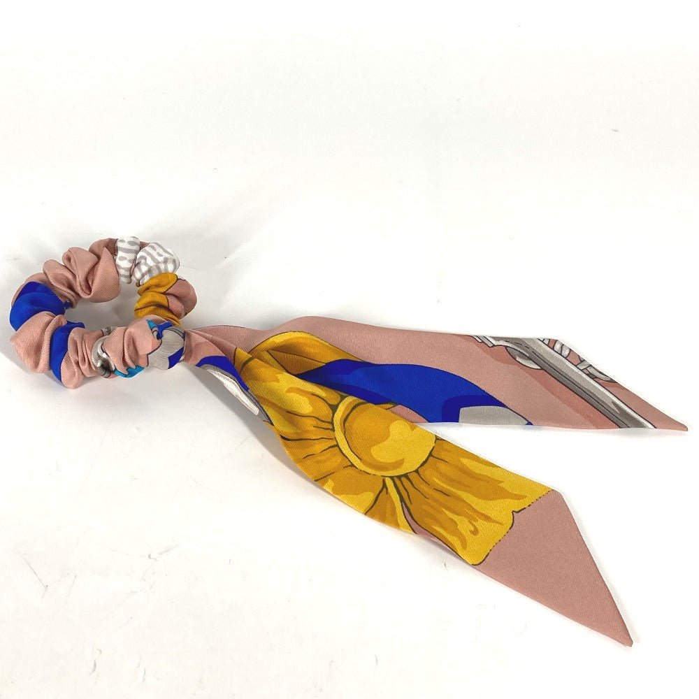 HERMES hair accessory silk multicolor Scrunchie Bella Women Used | AlmaBagz - Image 4