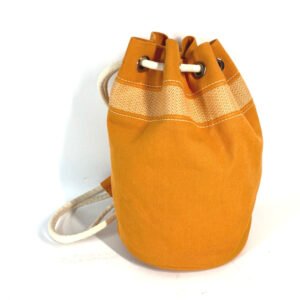 HERMES Shoulder Bag canvas Orange Beach bag Sac Marine Receive MM Women Used | AlmaBagz
