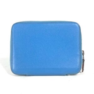 HERMES Notebook cover leather blue System notebook stationery Agenda zip | AlmaBagz