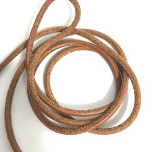 HERMES Necklace leather Brown Raniere with Metal Women Used | AlmaBagz