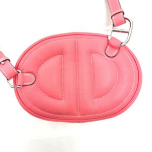 HERMES Waist bag lambskin pink In the loop Women Used | AlmaBagz