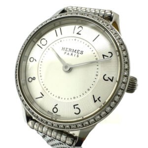 HERMES Watches Quartz CA2.130 Stainless Steel Silver Slim d'Herms white dial Women Used | AlmaBagz