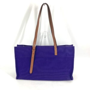 HERMES Tote Bag canvas purple Etrivire Elan Women Used | AlmaBagz