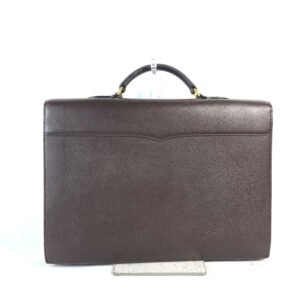 HERMES Business bag leather Brown Briefcase Terrill mens Used | AlmaBagz