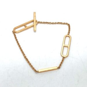 HERMES bracelet 18K Pink Gold gold K18PG Ever Chaine Women Used | AlmaBagz