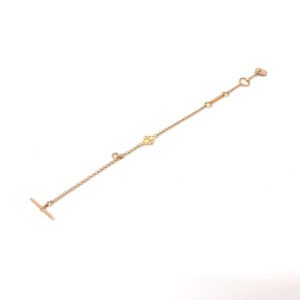 HERMES bracelet 18K Pink Gold gold Bracelet Gunbird Clou de Sel | AlmaBagz