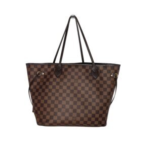 Louis Vuitton 2018 Neverfull Damier Ebene MM Tote & Pouchette | AlmaBagz