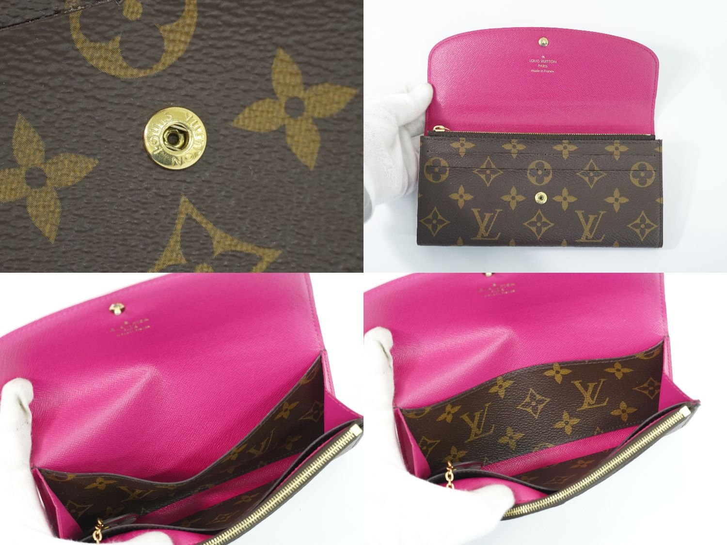 Louis Vuitton Portefeuille Emily Monogram Long Wallet M68313 | AlmaBagz - Image 8
