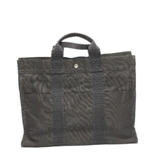 HERMES Tote Bag canvas gray Her LineTote MM Business bag canvas mens(Unisex) Used | AlmaBagz