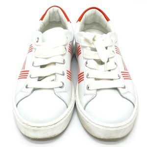 HERMES sneakers leather Whitex orange Avantage 2020Stainless Steel 35 | AlmaBagz