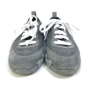 HERMES sneakers Canvas/Suede , Technical Canvas/Suede gray shoes bouncing Women 35 1/2 Used | AlmaBagz