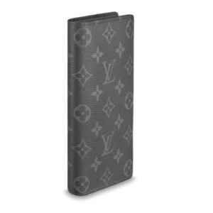 LOUIS VUITTON Long Wallet Purse M61697 Monogram canvas gray Bifold Wallet Eclipse Portefeuille Blaza mens Used | AlmaBagz