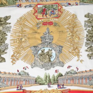 HERMES scarf ƒJƒŒ90 silk Red FREDERIC-…  Carre90 Women Used | AlmaBagz