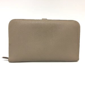 HERMES Long Wallet Purse Togo beige Dogon GM Women Used | AlmaBagz