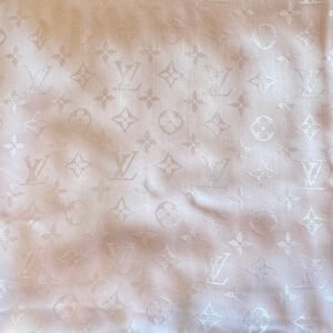 LOUIS VUITTON Shine Pink Silk Blend Monogram Shawl | AlmaBagz