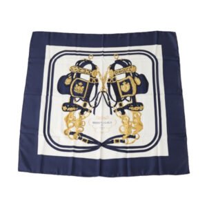 HERMES scarf silk blue Carre90 BRIDES de GALA Women Used | AlmaBagz