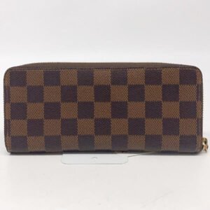 LOUIS VUITTON Long Wallet Purse N41626 Damier canvas Rose Valerie Portefeuille Clemence Damier Zip Around Women Used | AlmaBagz