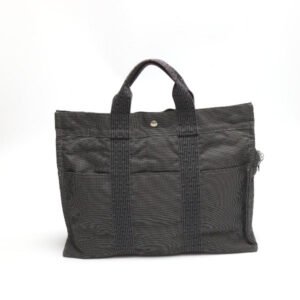 HERMES Tote Bag canvas gray MM Her Line unisex(Unisex) Used | AlmaBagz