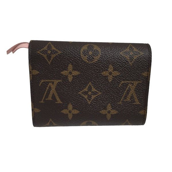 LOUIS VUITTON Coin case M62360 Monogram canvas Rose Valerie Coin purse with Card Case Monogram Portefeuille Victorine Women Used | AlmaBagz