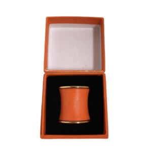 HERMES Scarf ring Other Orange 20.5 Accessories Swift x Gold Plated unisex(Unisex) Used | AlmaBagz